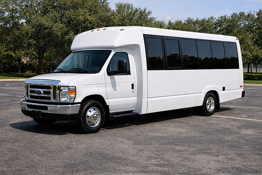 18-passenger mini coach available for charter in Nashville, TN