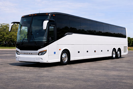 56-passenger charter bus available for charter in Nashville, TN
